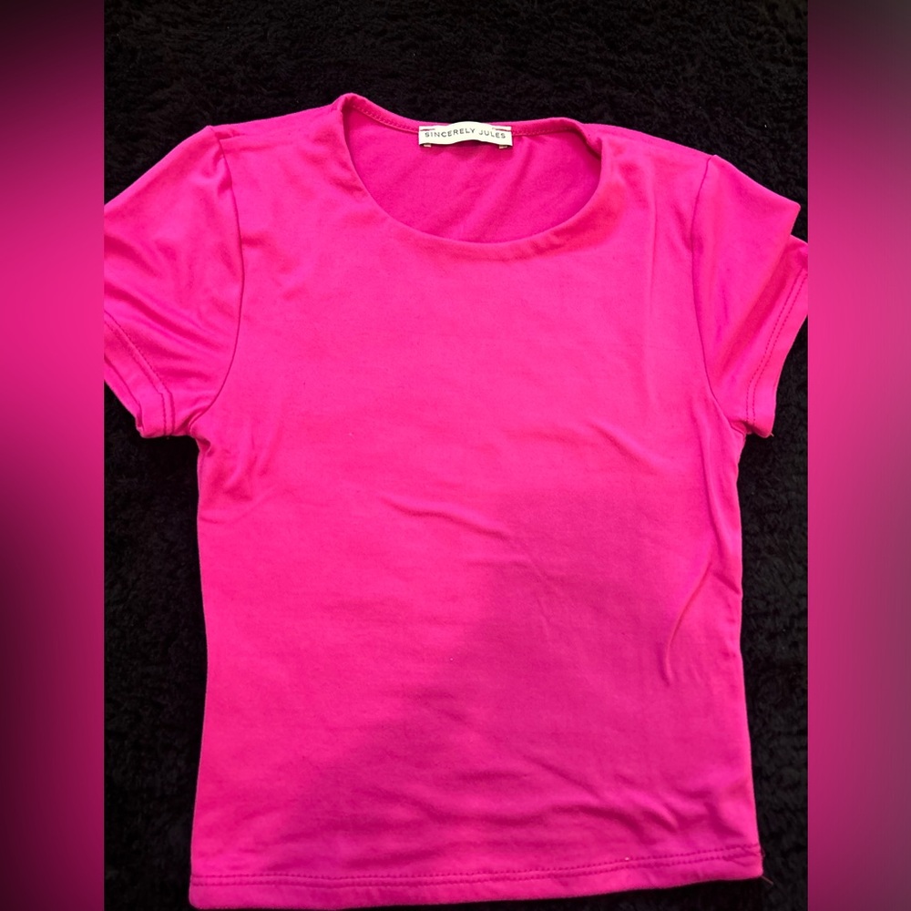 Hot pink top